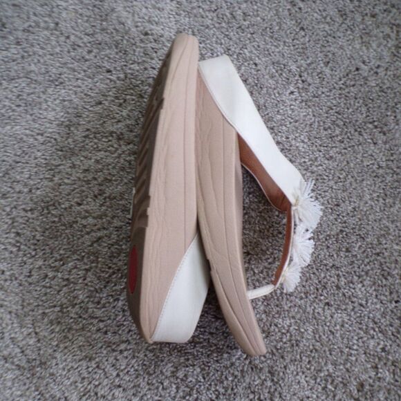 FitFlop white beaded platform sandals 10 - Picture 5 of 10